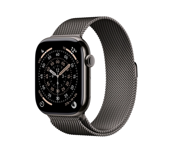 Apple Watch Series 11 GPS + Cellular 46mm Tytan Łupek Bransoleta mediolańska Łupek M/L