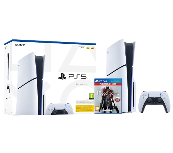 Sony PlayStation 5 Slim E Chassis (PS5) 1TB z napędem + Bloodborne