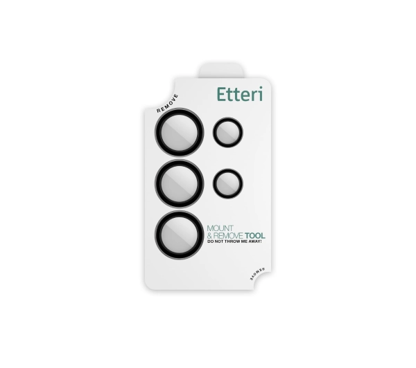 Etteri Camera Lens Protector do Galaxy S25 Ultra Czarny
