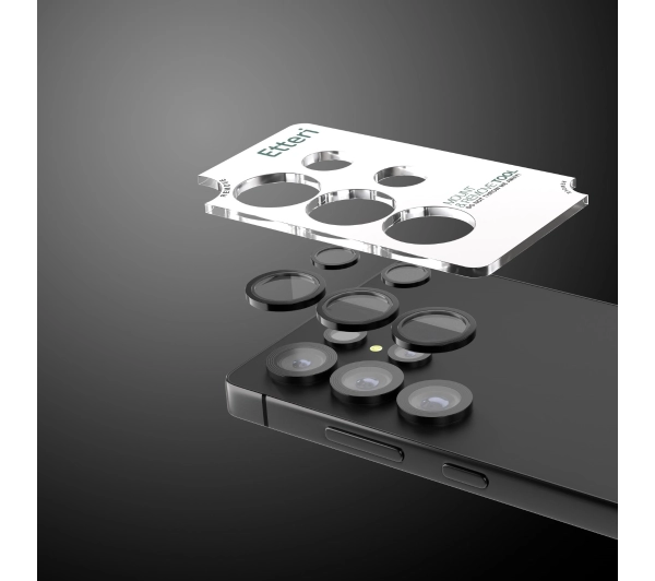 Etteri Camera Lens Protector do Galaxy S25 Ultra Czarny