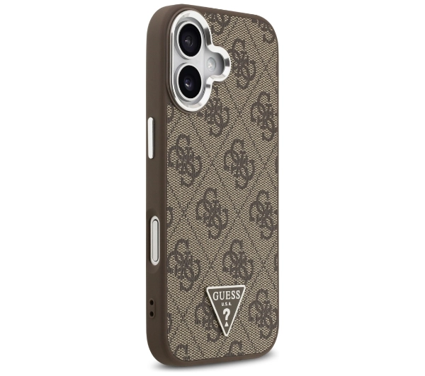 Guess 4G Triangle Logo MagSafe do iPhone 17 brązowy srebrny