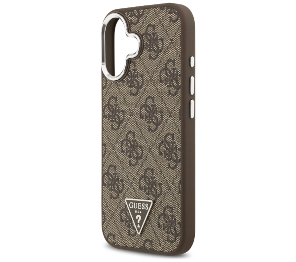Guess 4G Triangle Logo MagSafe do iPhone 17 brązowy srebrny