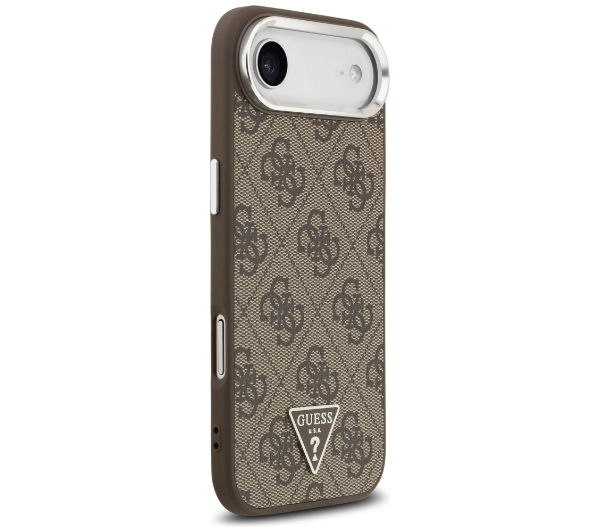 Guess 4G Triangle Logo MagSafe do iPhone Air Brązowy srebrny