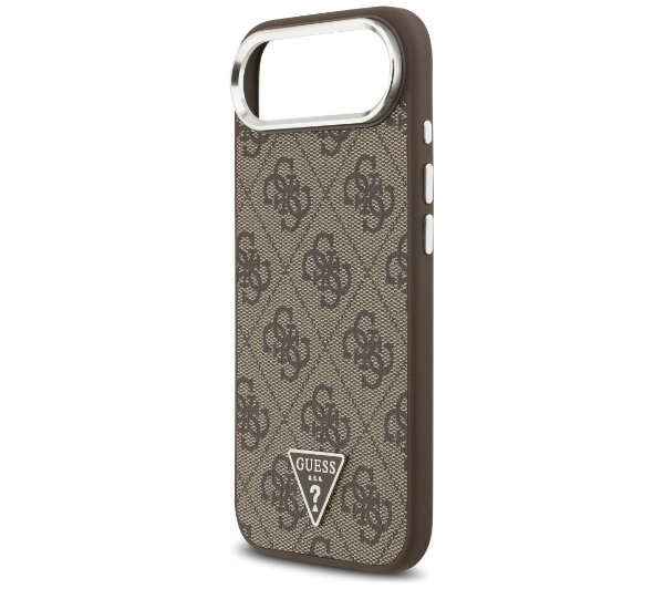 Guess 4G Triangle Logo MagSafe do iPhone Air Brązowy srebrny