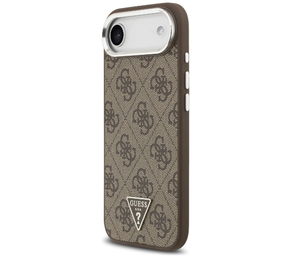 Guess 4G Triangle Logo MagSafe do iPhone Air Brązowy srebrny