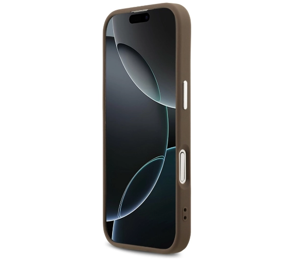 Guess 4G Big 4G Classic Logo do iPhone 17 Brązowy srebrny