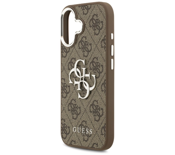 Guess 4G Big 4G Classic Logo do iPhone 17 Brązowy srebrny