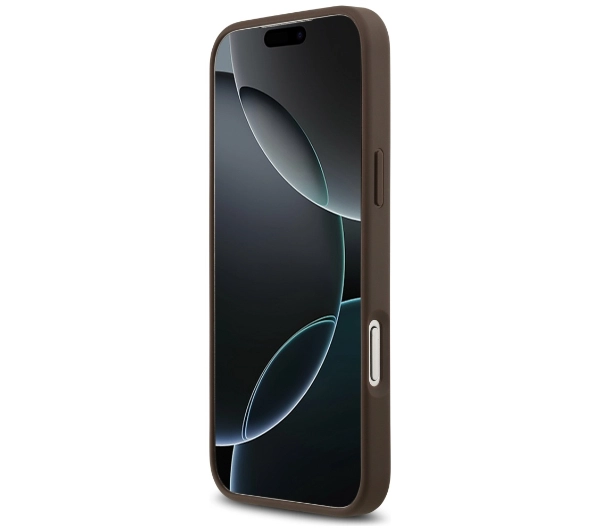 Guess 4G Double Card Triangle do iPhone 17 Pro Max brązowy