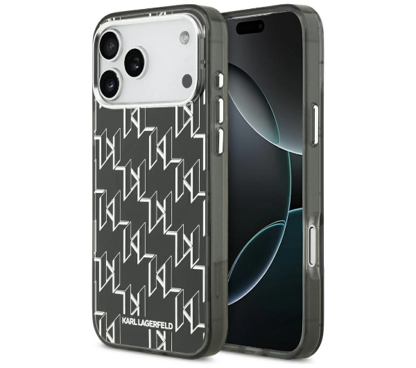 Karl Lagerfeld IML KL Monogram MagSafe do iPhone 17 Pro Max Czarny
