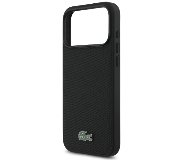 Lacoste Petit Pique Lacquer Logo MagSafe do iPhone 17 Pro Max czarny