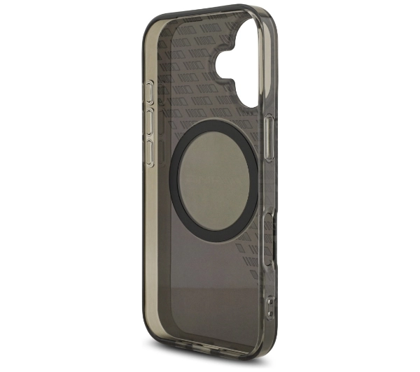 AMG Double Layer Transparent Smocked MagSafe do iPhone 17 czarny