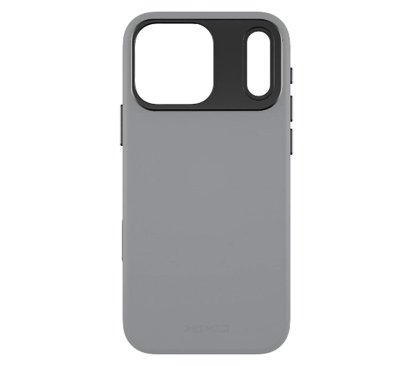 Yaxo Leather Gear Slim Case MagSafe do iPhone 17 Pro Max Szary
