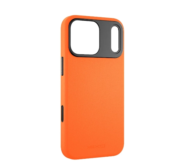 Yaxo Leather Gear Slim Case MagSafe do iPhone 17 Pro Pomarańczowy