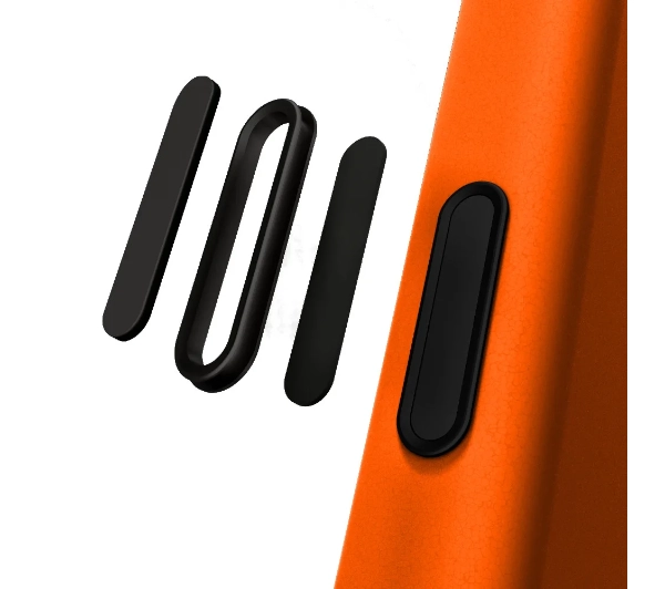 Yaxo Leather Gear Slim Case MagSafe do iPhone 17 Pro Pomarańczowy