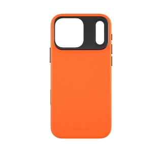 Yaxo Leather Gear Slim Case MagSafe do iPhone 17 Pro Pomarańczowy