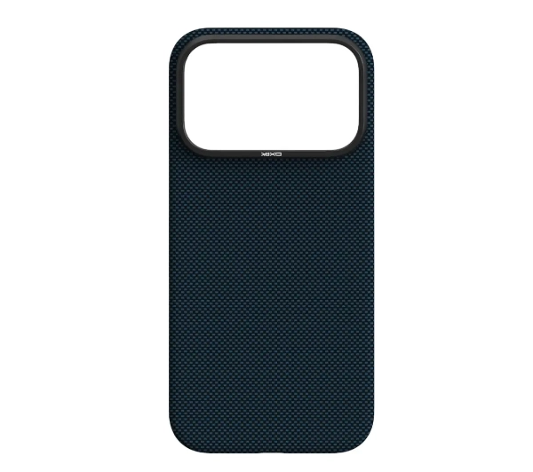 Etui YAXO Aramid Fiber Ultra Slim MagSafe do Apple iPhone 17 Pro Niebieski