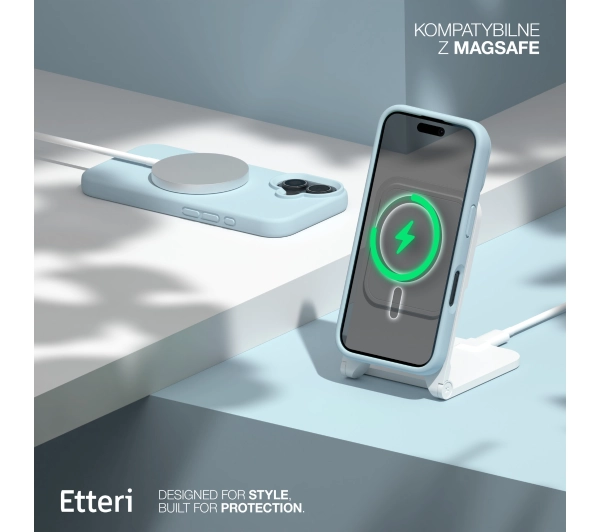 Etteri Silicone Case do iPhone 16 Plus Niebieski