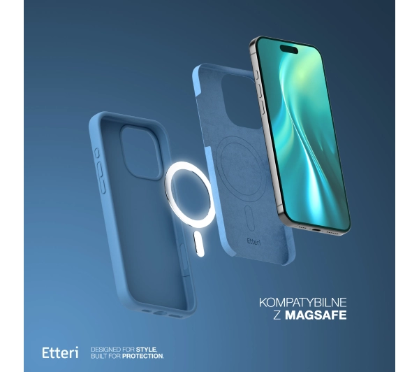 Etteri Silicone Case do iPhone 15 Pro Max Niebieski