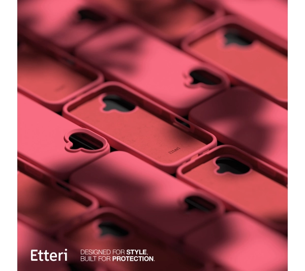 Etteri Silicone Case do iPhone 16 Plus Malinowy