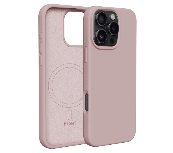 Etteri Silicone Case do iPhone 16 Pro Max Różowy