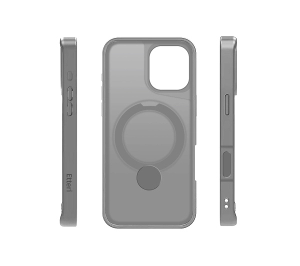 Etteri Matt Mag Ring do iPhone 16 Plus Szary
