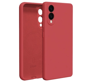 Etteri Silicone Mag Case do Galaxy S25 Edge Malinowy