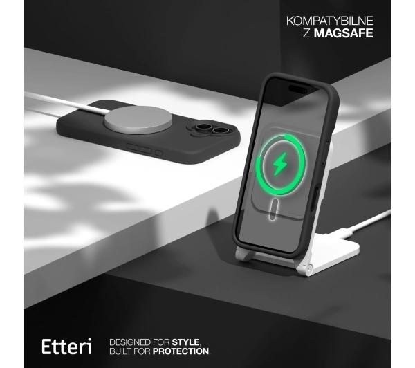 Etteri Silicone Case do iPhone 17 Czarny