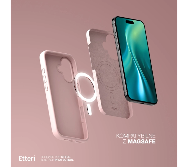 Etteri Silicone Case do iPhone 17 Różowy