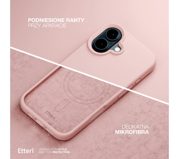 Etteri Silicone Case do iPhone 17 Różowy