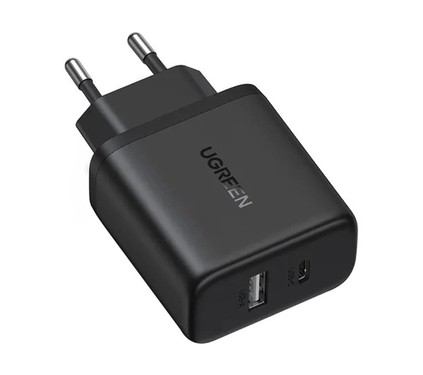 UGREEN X227 20W GaN 1xUSB-A 1xUSB-C Czarny