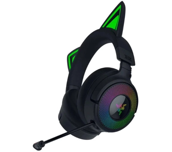 Słuchawki RAZER Kraken Kitty V3 Pro Czarno-zielony