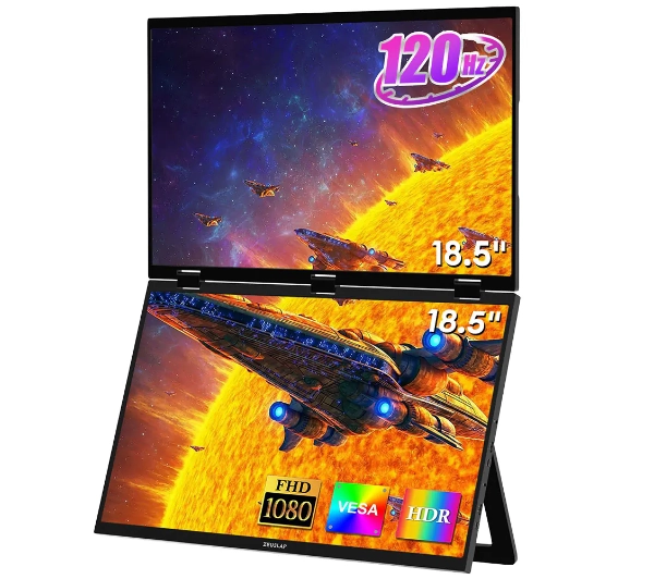 Zeuslap Z18W  2x 18,5" Full HD IPS 120Hz 3ms Przenośny