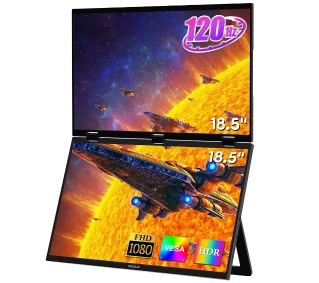 Zeuslap Z18W  2x 18,5" Full HD IPS 120Hz 3ms Przenośny - Kup na Raty - RRSO 0%