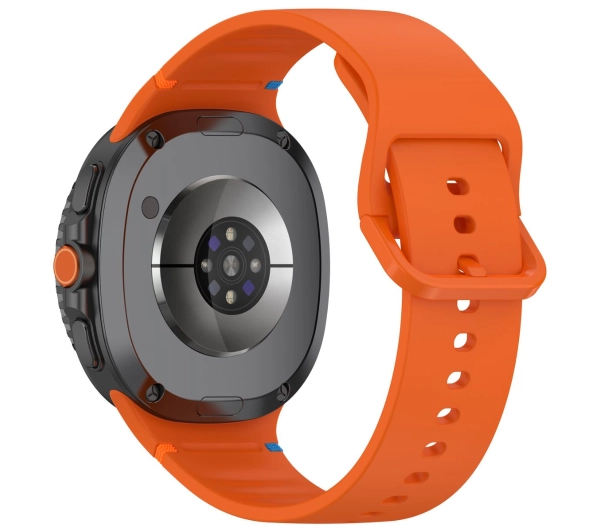 Bizon Strap Watch Silicone G do Samsung Galaxy Watch 8 40 mm / 44 mm / Samsung Galaxy Watch 8 Classic 46 mm pomarańczowy