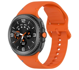 Bizon Strap Watch Silicone G do Samsung Galaxy Watch 8 40 mm / 44 mm / Samsung Galaxy Watch 8 Classic 46 mm pomarańczowy