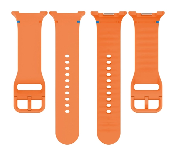 Bizon Strap Watch Silicone G do Samsung Galaxy Watch 8 40 mm / 44 mm / Samsung Galaxy Watch 8 Classic 46 mm pomarańczowy