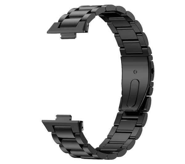 Bizon ze stali nierdzewnej do Huawei Watch Fit 4 / Huawei Watch Fit 4 Pro / Huawei Watch Fit 3 czarny