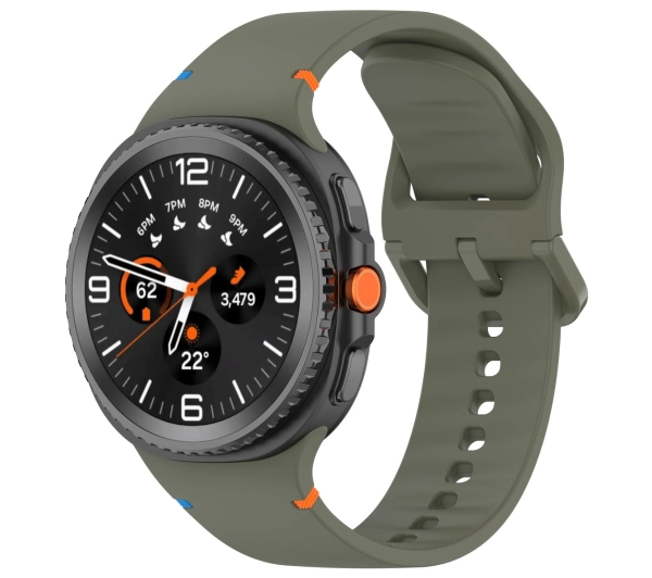 Bizon ze szkłem do Samsung Galaxy Watch 8 40 mm ciemnozielony