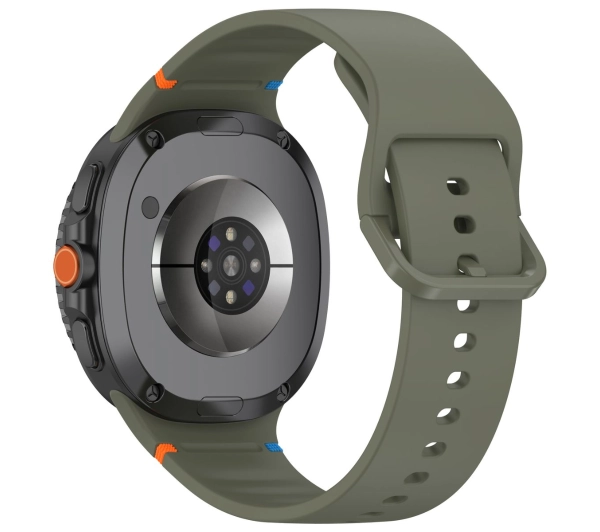 Bizon Strap Watch Silicone G do Samsung Galaxy Watch 8 40 mm / 44 mm / Galaxy Watch 8 Classic 46 mm ciemnozielony