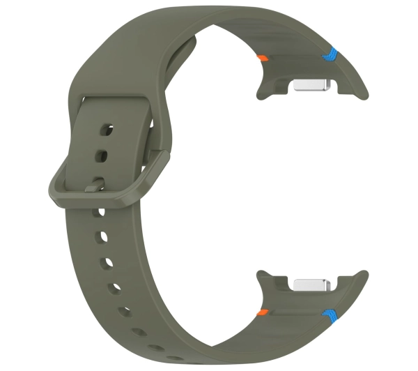 Bizon Strap Watch Silicone G do Samsung Galaxy Watch 8 40 mm / 44 mm / Galaxy Watch 8 Classic 46 mm ciemnozielony