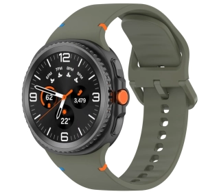 Bizon Strap Watch Silicone G do Samsung Galaxy Watch 8 40 mm / 44 mm / Galaxy Watch 8 Classic 46 mm ciemnozielony