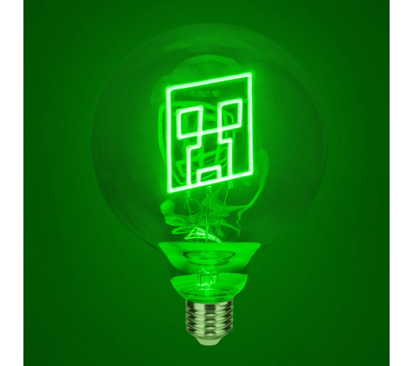 Paladone LED Neon Bulb E27 Minecraft Creeper
