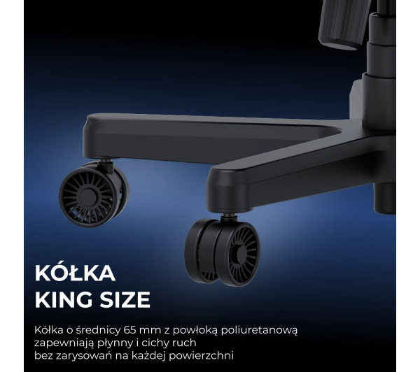 Anda Seat Kaiser 3E XL Gamingowy do 150kg Skóra ECO Czarny - Kup na Raty - RRSO 0%