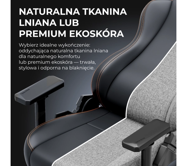 Anda Seat Kaiser 3E XL Gamingowy do 150kg Skóra ECO Czarny - Kup na Raty - RRSO 0%