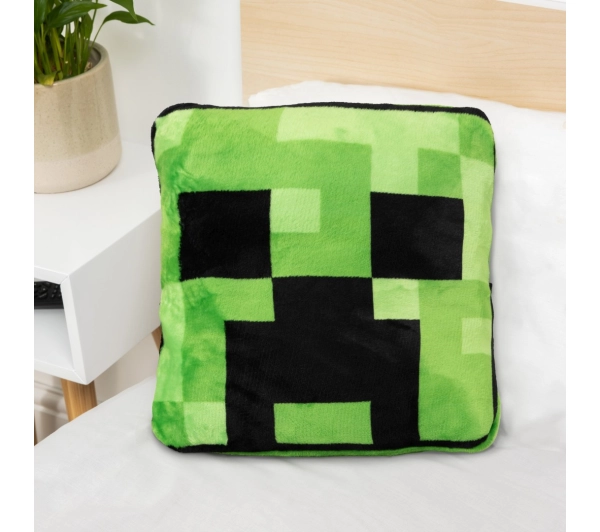 Paladone Minecraft Creeper Cushion / Blanket 2w1