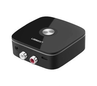 UGREEN CM106 Odbiornik Bluetooth 5.1,  2x RCA, jack 3.5mm, aptX HD, USB-C Czarny
