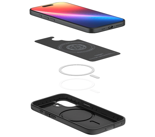 Spigen Thin Fit MAG MagSafe do iPhone 17 Czarny