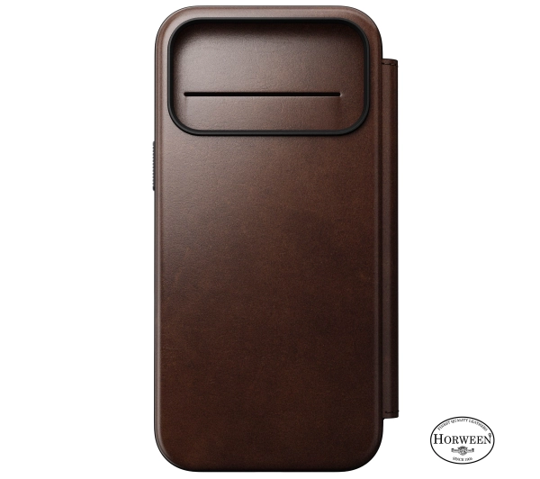 Nomad Modern Leather Folio do iPhone 17 Pro Max Brązowy