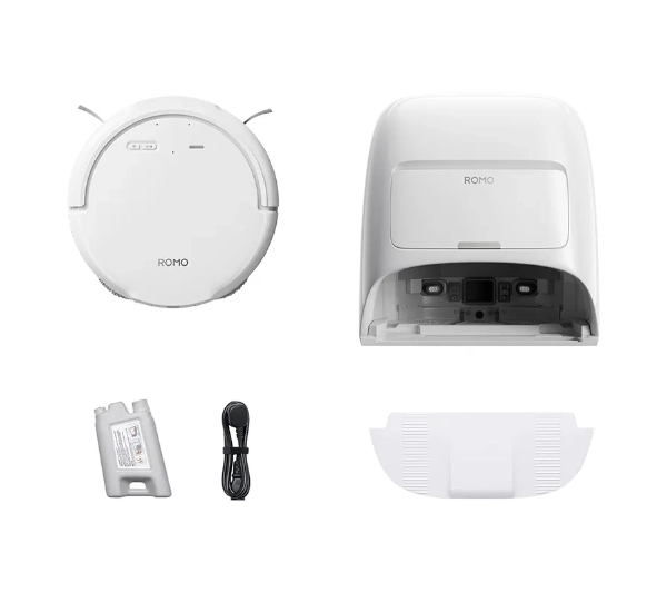 DJI Romo S Funkcja mopowania Stacja oczyszczająca Tworzenie mapy pomieszczenia 56,64dB Biały - Kup na Raty - RRSO 0%
