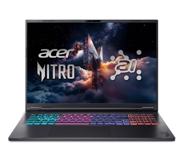 Acer Nitro 18 AI AN18-61 18" 165Hz Ryzen AI 9 365 32GB RAM 1TB Dysk SSD RTX5060 DLSS4 Win11 Czarny Funkcje AI